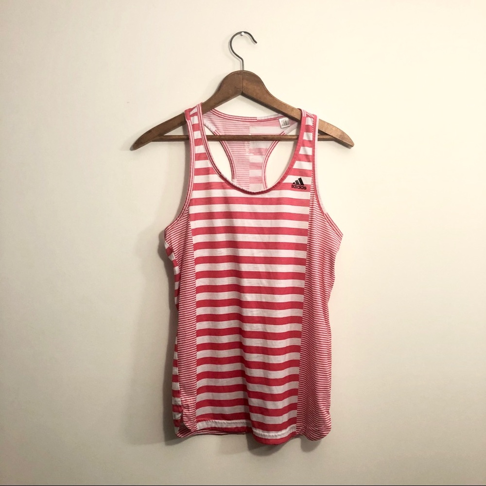 Adidas Climalite striped tank top